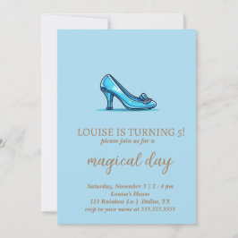 Invitación de cumpleaños de la tarjeta Princess Cr