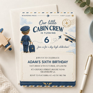 Invitación de cumpleaños de la tripulación de cabi
