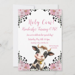 Invitación de cumpleaños de la vaca sagrada