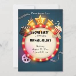 Invitación de cumpleaños de la versión del directo