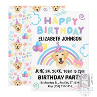 Invitación de Cumpleaños de Labrador Retriever