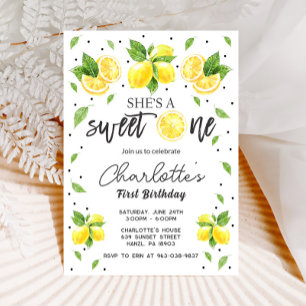Invitación de cumpleaños de Lemon 1