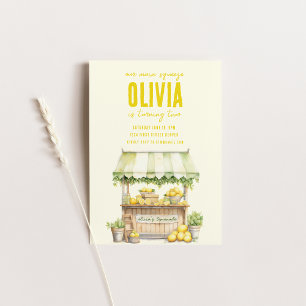 Invitación de cumpleaños de Lemonade Stand Main Sq