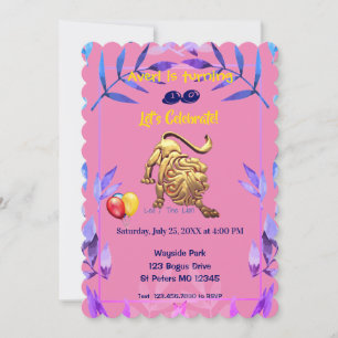 Invitación de cumpleaños de Leo Rosa (23 de julio 