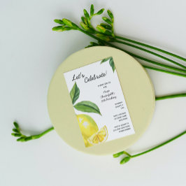 Invitación de cumpleaños de limón