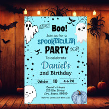 Invitación de cumpleaños de Little Boo Halloween