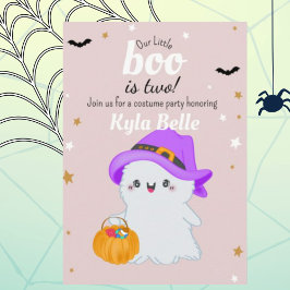 Invitación de cumpleaños de Little Boo Halloween