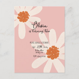 Invitación de cumpleaños de Little Daisy Theme Gir