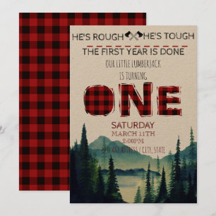 Invitación de cumpleaños de Little Lumberjack - De
