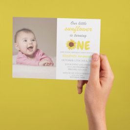 Invitación de cumpleaños de Little Sunflower