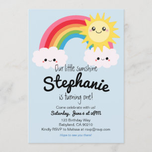 Invitación de cumpleaños de Little Sunshine