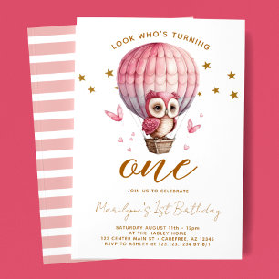 Invitación de cumpleaños de Look Who's Turning One