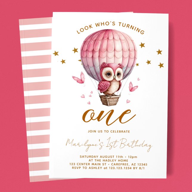 Invitación de cumpleaños de Look Who's Turning One (Subido por el creador)
