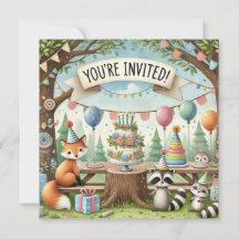 INVITACIÓN DE CUMPLEAÑOS DE LOS AMIGOS FORESTALES