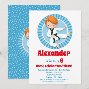 Invitación de cumpleaños de los chicos de Red Hair