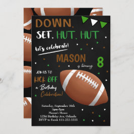 Invitación de cumpleaños de los chicos del fútbol 