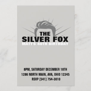 Invitación de cumpleaños de los hombres