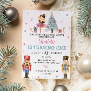 Invitación de cumpleaños de los Navidades Nutcrack