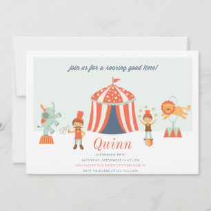 INVITACIÓN DE CUMPLEAÑOS DE LOS NIÑOS DE CIRCO CAR