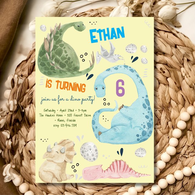 Invitación de cumpleaños de los niños de Watercolo (Subido por el creador)