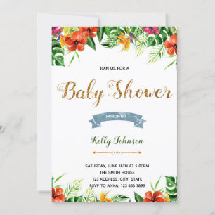 Invitación de cumpleaños de luau aloha