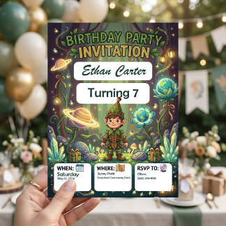 Invitación de cumpleaños de mago - Magia personali