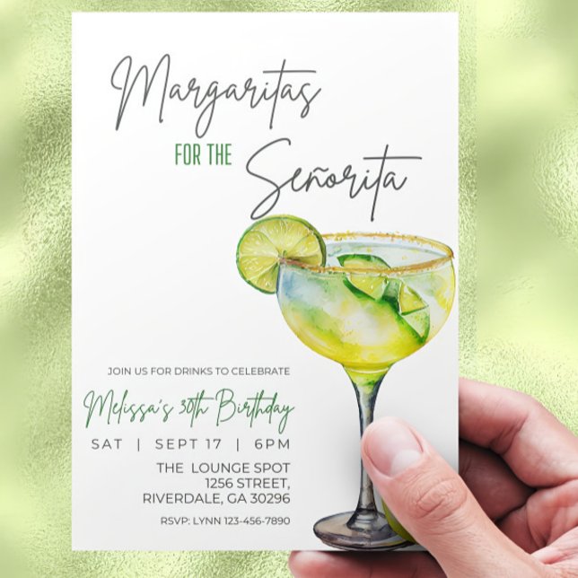 Invitación de cumpleaños de Margarita editable, Ma (Subido por el creador)