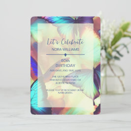 Invitación de cumpleaños de mariposa