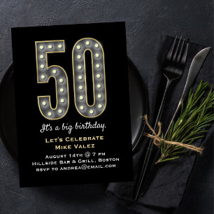 Invitación de cumpleaños de Marqués de 50 años