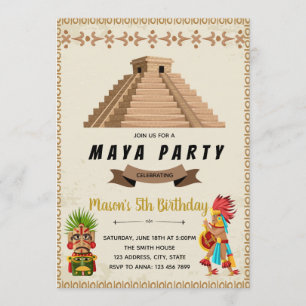 invitación de cumpleaños de Maya