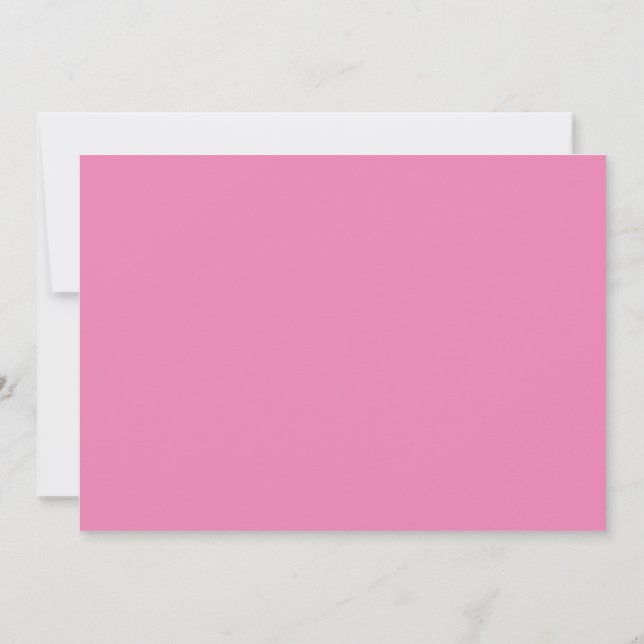 Invitación de cumpleaños de morado rosado y lavand (Reverso)