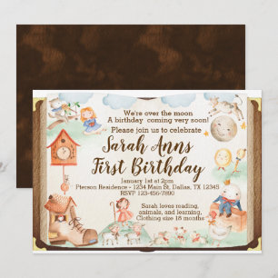 Invitación de cumpleaños de Mother Goose