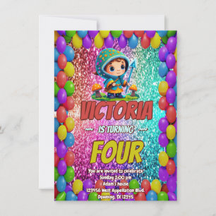 Invitación de cumpleaños de Mushroom Guardian para