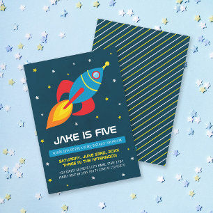 Invitación de cumpleaños de nave espacial