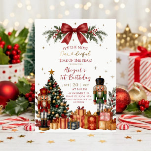 Invitación de cumpleaños de Navidad H del Cascan