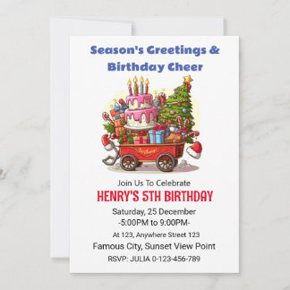 Invitación de cumpleaños de navidades