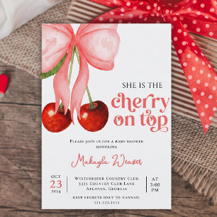 Invitación de Cumpleaños de Niña 'Cereza en la Par