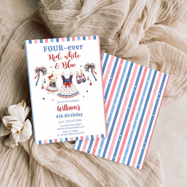 Invitación de cumpleaños de niña con ropa roja, bl (Subido por el creador)