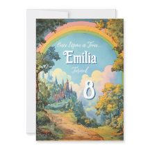 Invitación de cumpleaños de niña de cuento de hada