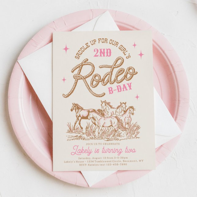 Invitación de cumpleaños de niña de vaca rosa (Subido por el creador)