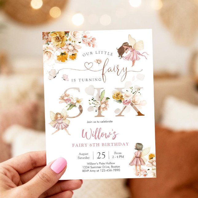 Invitación de cumpleaños de niña hada (Subido por el creador)