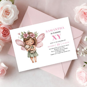 Invitación de cumpleaños de niña hada caprichosa r