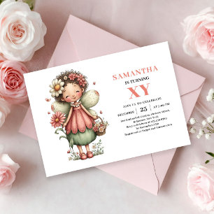 Invitación de Cumpleaños de Niña Hada Caprichosa R