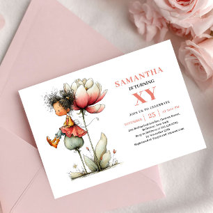 invitación de cumpleaños de niña hada de armonía r