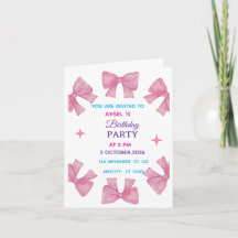 Invitación de Cumpleaños de Niña Linda – Cumpleaño