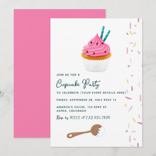 invitación de cumpleaños de niña para fiesta de ho