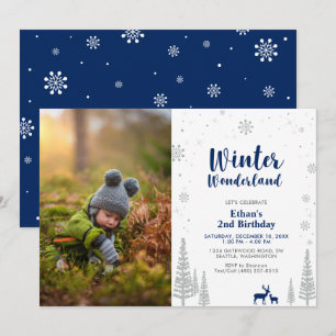 Invitación de cumpleaños de niño de 2 años para Wi