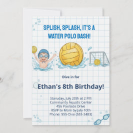 Invitación de cumpleaños de niño para fiesta en la