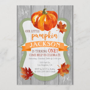 Invitación de cumpleaños de niño pequeño de la cal