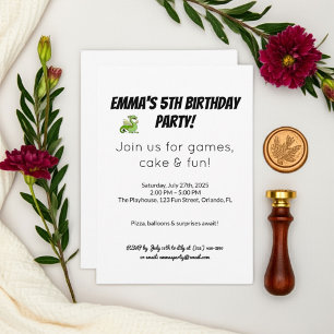 Invitación de cumpleaños de niños coloridos